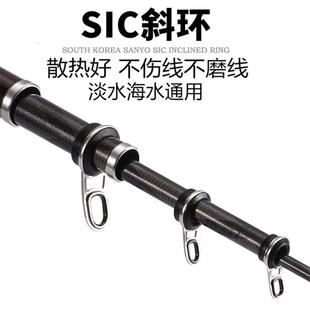新款矶竿方斜导环导眼过线环不锈钢导线环改装DIY海竿配件