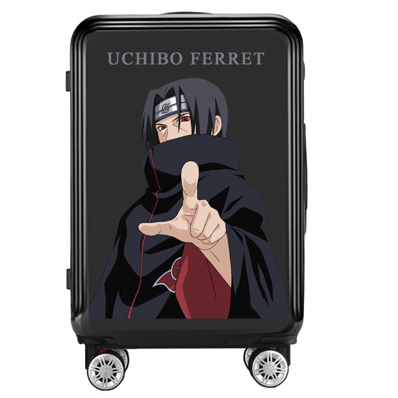 正品火影忍者行李潮流男中学生卡通杆动箱漫周拉箱女可爱韩边版in