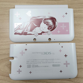 3dsxlll主机机壳爱相随+姐崎宁宁限定上盖底壳ae面