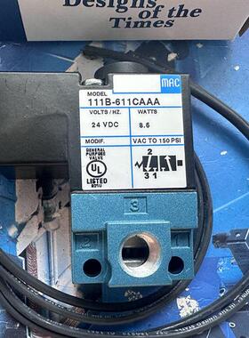 美国MAC电磁阀111B-611CA/CAAA全新原装正品