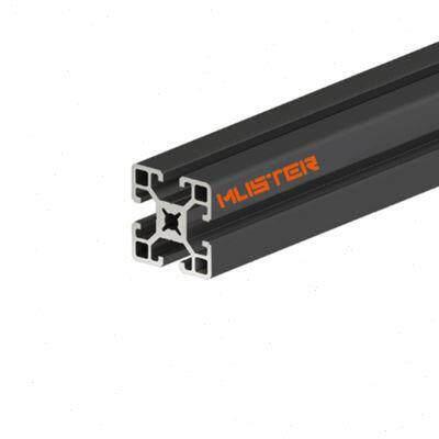 新品工业铝型材4040黑色铝合金4040方管40x40铝型材框架流水线铝