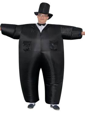 新郎绅士充气服新郎表演服装涤纶成人搞笑行走人偶舞台演出服饰装
