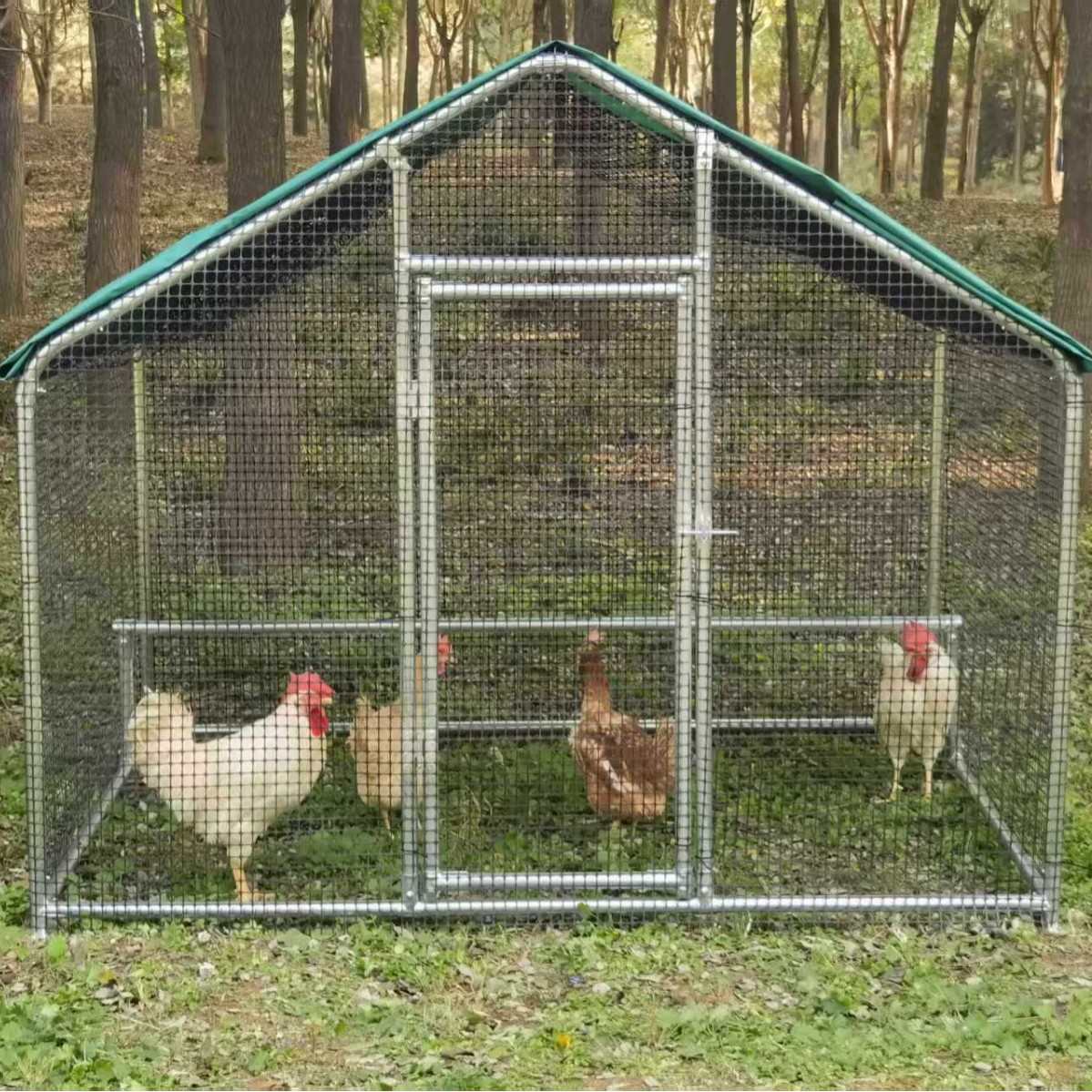 户外养鸡棚鸡笼子家用大号鸡鸭鹅兔养殖笼防雨鸽舍鸡窝室外养鸡棚