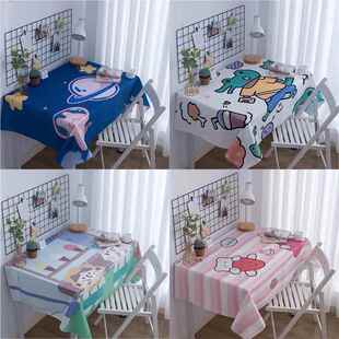 桌布布艺ins宿舍书桌学布生桌课桌防尘盖布日布韩茶几餐布79566长