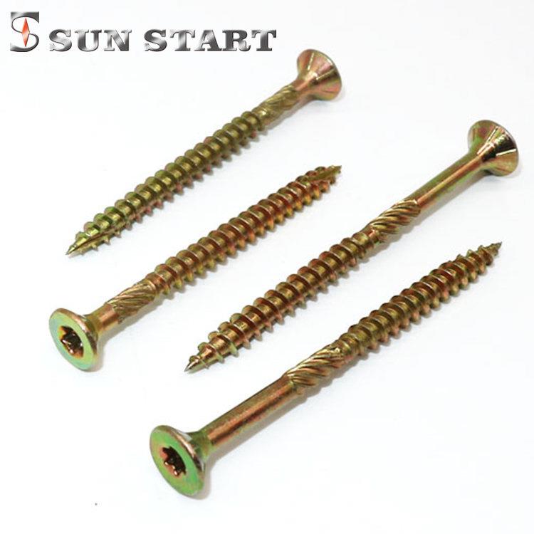 重型纤维板钉梅花槽沉头木螺丝草绳钉防开裂割尾自攻木螺钉M4-M8