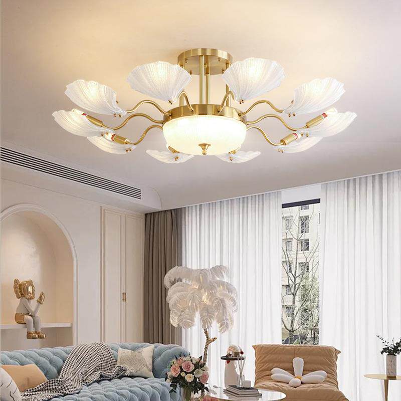 全铜欧式吸顶吊灯客厅灯简欧温馨浪漫主卧室灯吸顶灯大气美式灯具