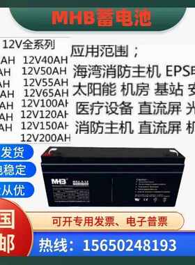 MINHUA闽华蓄电池MS1.2-12电梯12V2.3A3.3A7A9A12A17A24A38AH65AH