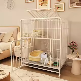 猫笼子猫厕所一体移动猫别墅猫窝猫舍猫屋猫咪家用室内不占地猫笼