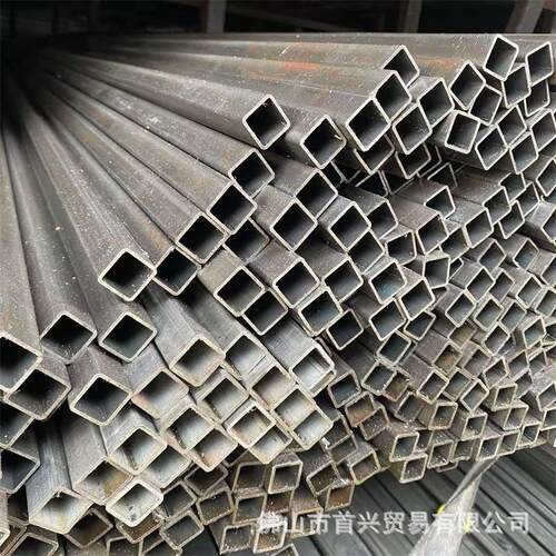佛山黑料家具方管28*28*1.5家具方通退火料白料铁方管薄壁小口径