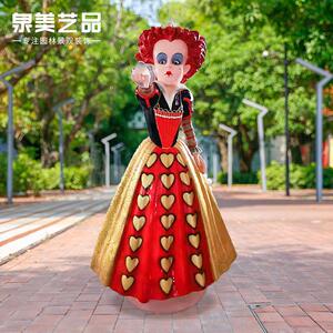 爱丽丝梦游仙境红皇后商场美陈户外园林景观装饰仿真人物雕塑摆件