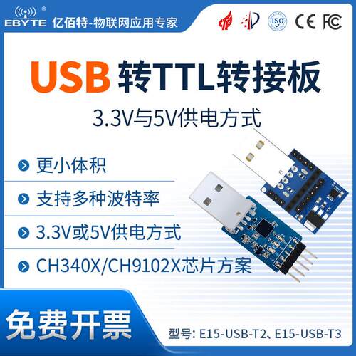 CP2102无线模块测试板|USB转TTL串口|我司E30以后型号|超PL2303HX