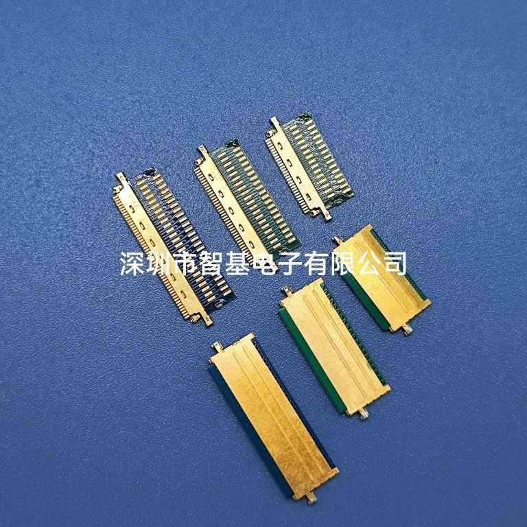 间距0.5mm I-PEX 20454带PCB板连接器 EDP转接头 30P40P50P焊线式