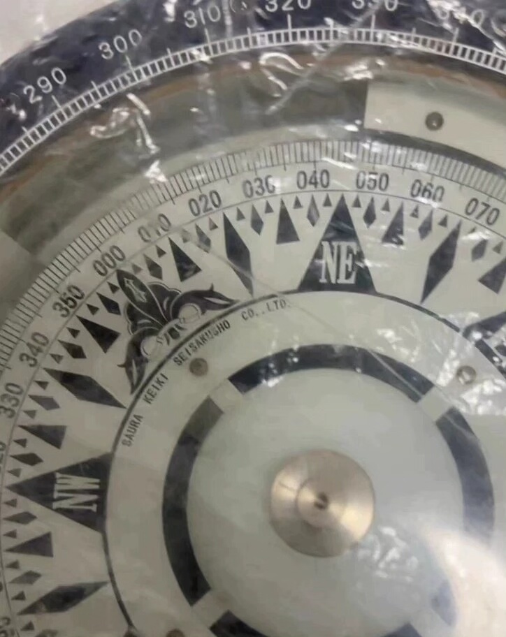 日本Saura SR-165M磁罗经，原装全新，实物如图，带