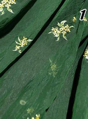 1M Ancient Style Chic Osmanthus Embroidery Fabric Chinese