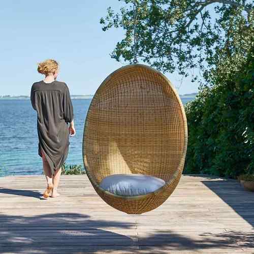 鸟巢吊椅阳挂蛋吊篮台吊藤椅成人篮室内篮秋椅千摇户