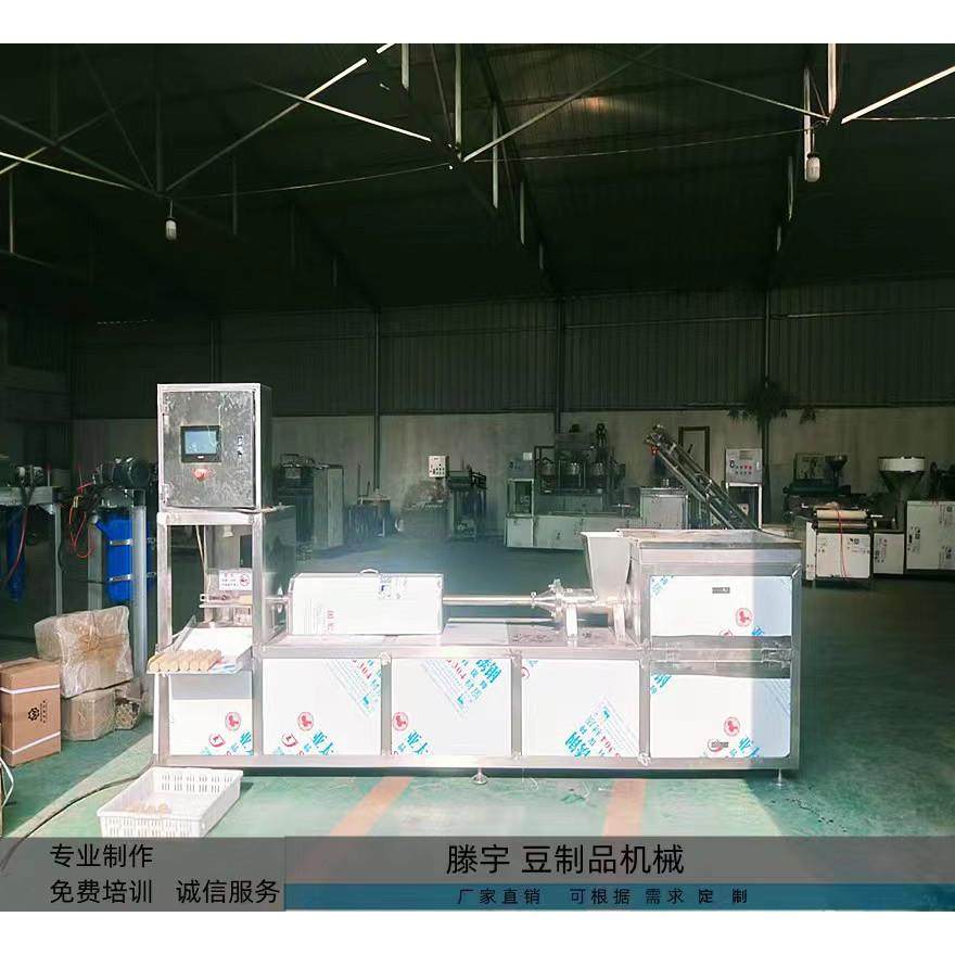 山西全自动素鸡机自动下料产量高可调节大小豆制品机械