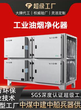 不锈钢静电油烟废气净化器挤出注塑造粒机烟气净化机床油雾收集器