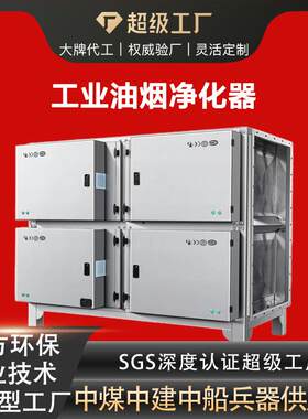 不锈钢静电油烟废气净化器挤出注塑造粒机烟气净化机床油雾收集器