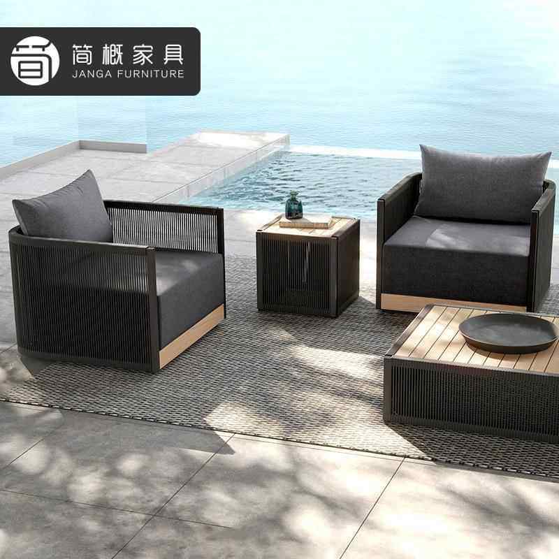 户墅外柚木沙发别庭院民花园休闲家具组合店宿藤椅茶180几酒客厅,住宅家具,户外沙发,淘宝优惠券,粉丝福利购,淘宝优惠卷