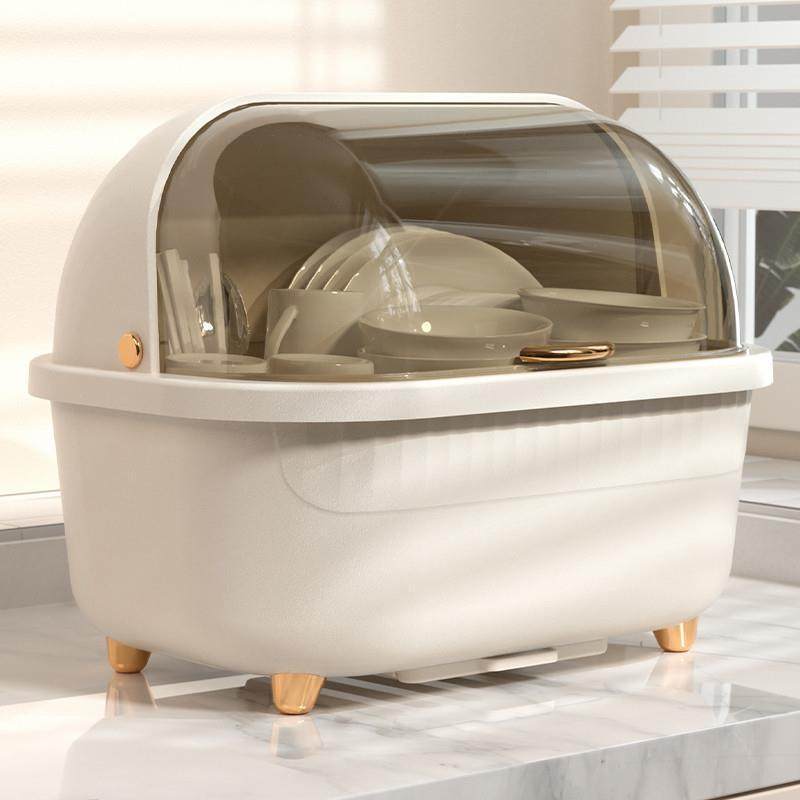 北欧新款厨房置地式PP带盖碗柜 防尘可沥水带盖大容量碗架碗碟架,厨房/烹饪用具,厨房抽屉置物架,淘宝优惠券,粉丝福利购,淘宝优惠卷