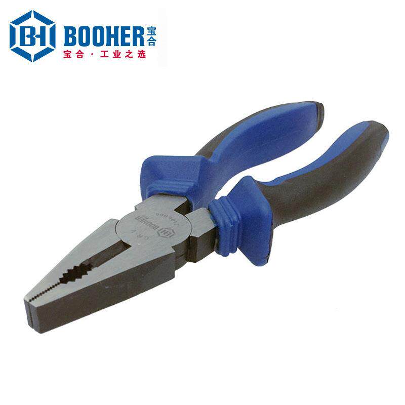 Booher宝合手动工具双色CrV钢丝钳BH2105006/07/086"~8"可选