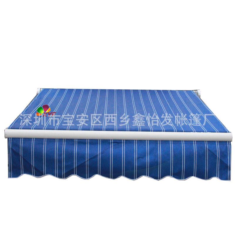 户外铝合金遮阳棚商铺伸缩雨棚防晒伸缩蓬门面伸缩雨棚曲臂遮雨棚
