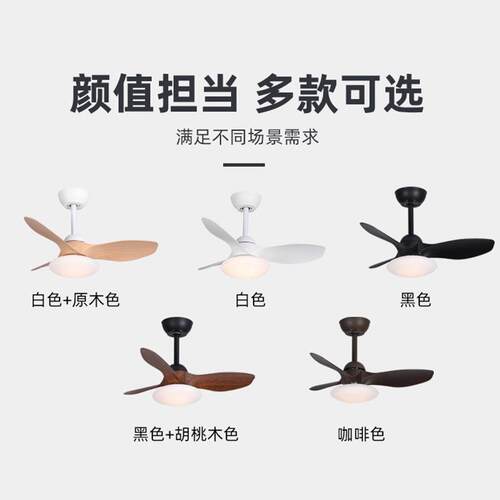 新款直销新款跨境北欧现代风扇灯家用卧室儿童房LED电扇灯变频中