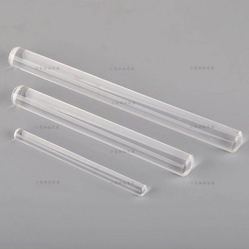 中小号翻糖花瓣小物件软陶压棒橡皮泥擀平烘焙亚克力擀面杖工具