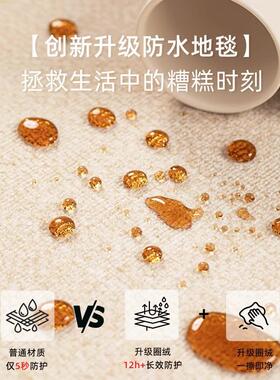 地毯客厅卧室2026新款床边免洗可擦房间家用沙发防水防滑轻奢地垫