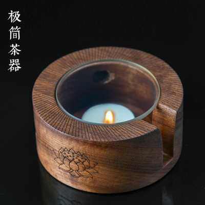 玻璃轻茶壶加热保温功夫蜡烛家用红奢配件茶器底座温檀茶炉小茶具