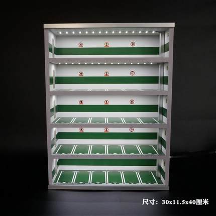 正品:64停车场1模型示展柜车模收纳停车场景小比柜例合金玩具车收