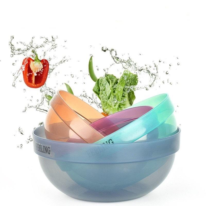 麻辣烫选菜盆加厚透明塑料碗火锅店捡菜点水果盘沙拉碗面盆盛家用