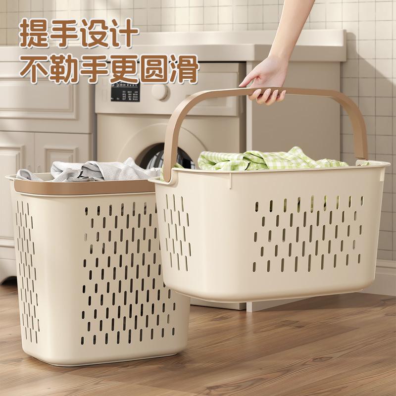 奶油衣篮衣服衣服收纳收纳脏衣篮