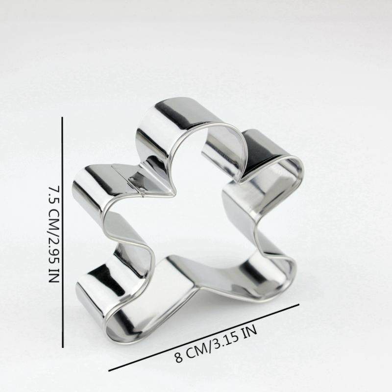 跨境 圣诞节4件套饼干模姜饼人梅花心型蛋糕模饼干模现货