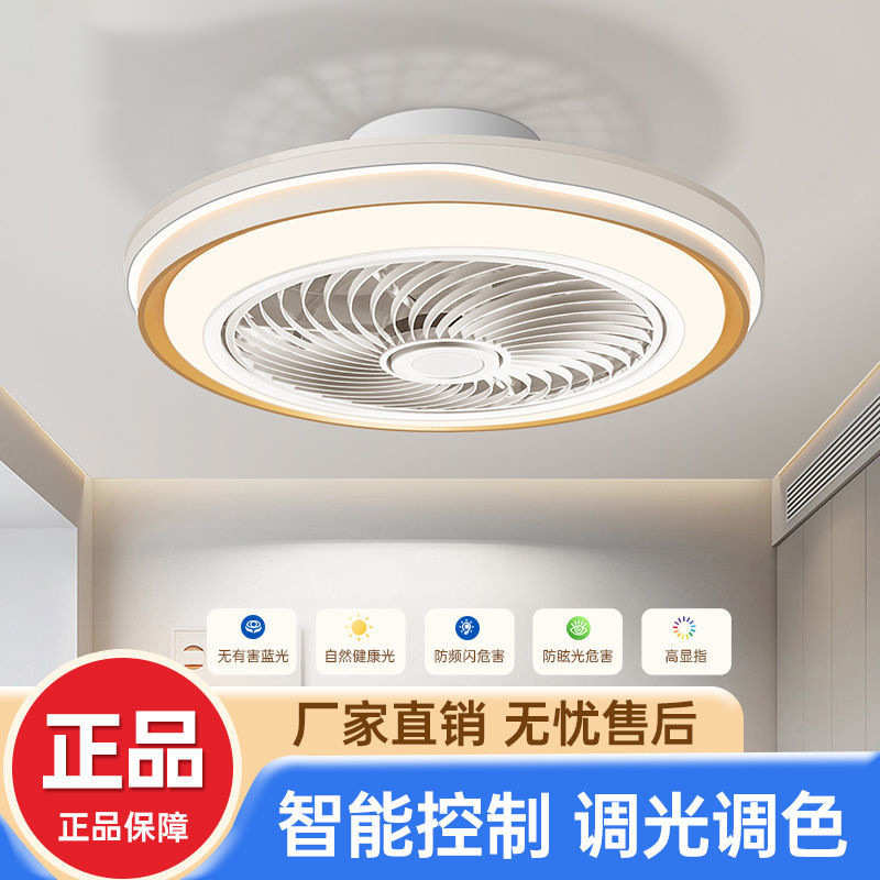 卧室吸顶风扇智能变频电风扇吊扇2025家用新款一体北欧带灯