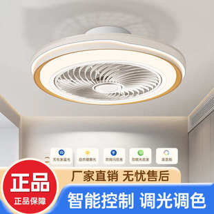 一体北欧带灯 卧室吸顶风扇智能变频电风扇吊扇2025家用新款