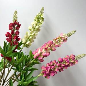 直销新款仿真花羽豆花 粉色鲁冰花 狐尾花家居客厅落地装饰 绢布