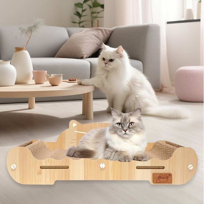 猫咪专用小沙发贵妃椅猫抓板猫窝一体瓦楞纸耐抓沙发特大号猫爪板