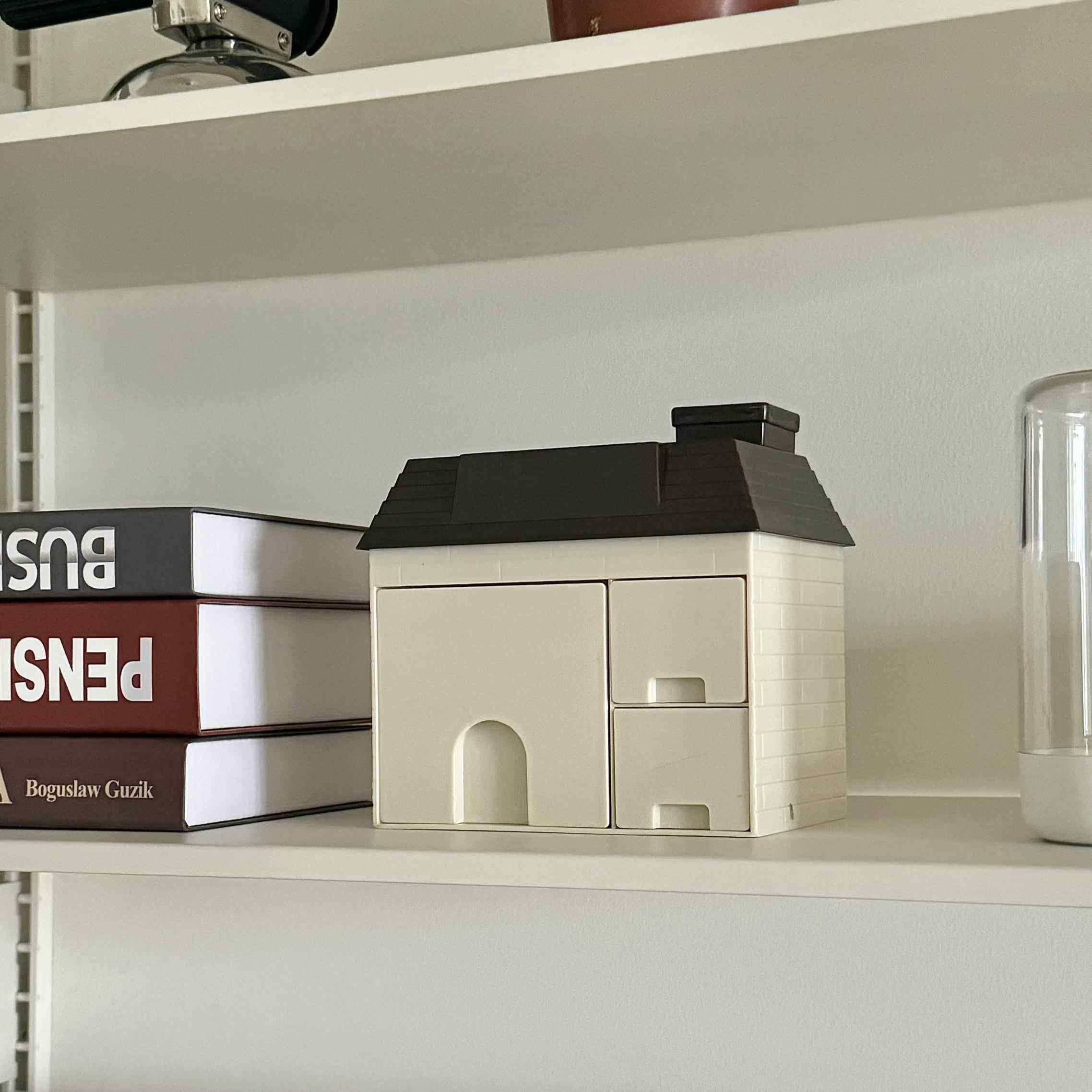 ins风高颜值小房子桌面收纳盒小尺寸带盖小杂物收纳盒分格抽屉式,收纳整理,桌面收纳盒,淘宝优惠券,粉丝福利购,淘宝优惠卷