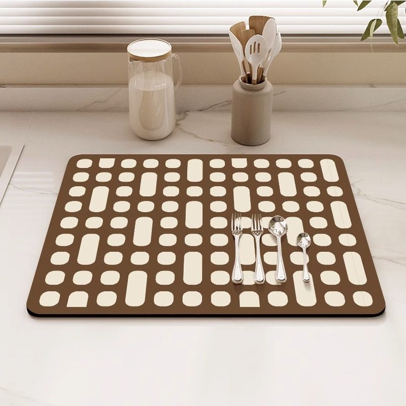 厨房台面沥水垫硅藻泥吸水垫桌面餐具干燥垫杯垫免洗吧台垫子防滑,居家布艺,餐垫,淘宝优惠券,粉丝福利购,淘宝优惠卷