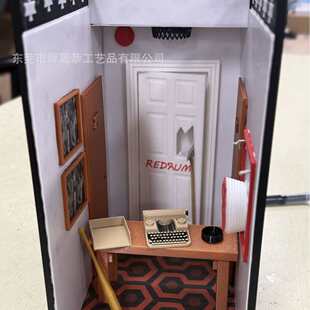 新款The shining book nook Spooky shelf闪灵书角立体模型