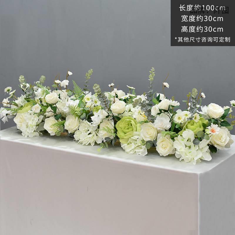 假花仿真花长桌餐桌花摆花酒店餐厅商场店铺会议室桌面装饰摆设件