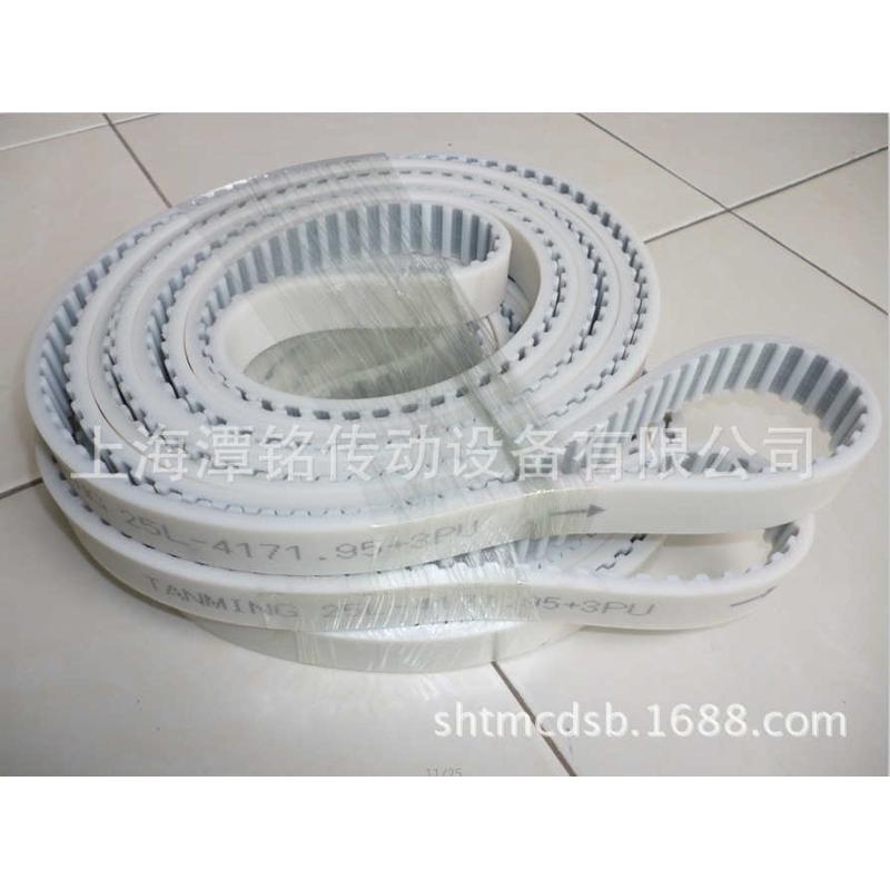 供应太阳能流水线设备用L型齿面绿布加3mm厚黄胶同步带