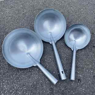 白铁瓢勺子饲养员铁勺养殖用铁勺头食堂可带柄铁水勺挖洞取土瓢泥