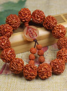 金刚菩提手串牛骨蜜蜡五瓣菩提子