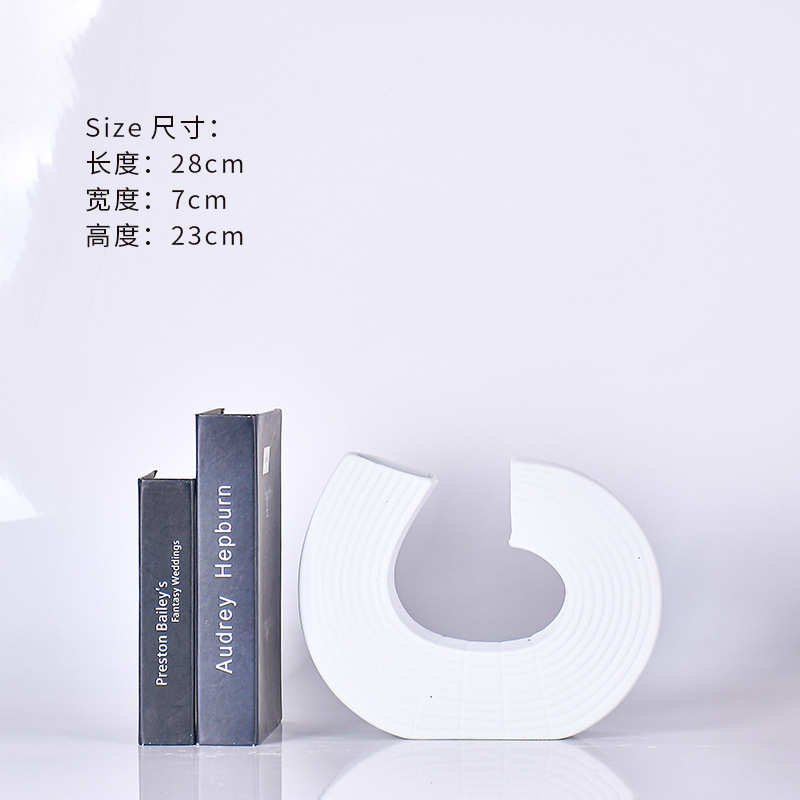 装饰品 陶瓷创意家居几何装摆件抽象软不规则工艺品北欧样板间