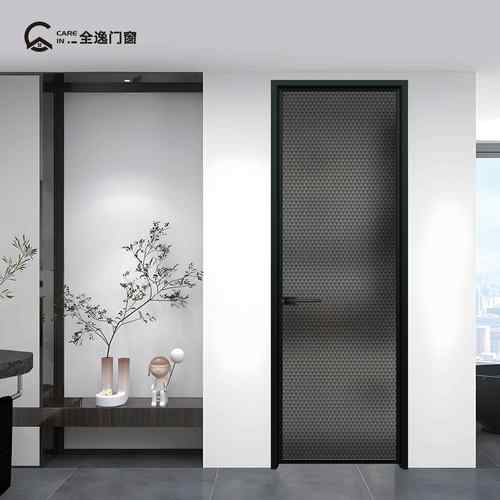 极窄卫生间门厕所玻璃门厨房洗手间铝合金平开门钛镁合金浴室门