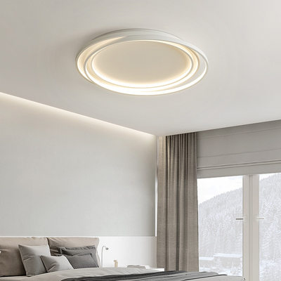 卧室灯极简主灯圆形创意高级感房间灯具现代简约餐厅书房吸顶灯