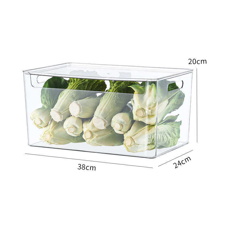 透明冰箱收纳盒 抽屉式厨房保鲜盒pet蔬菜水果鸡蛋食品级储物盒