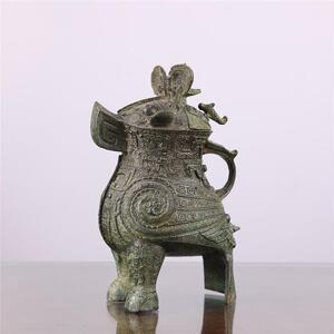 河南省博物院青铜区古玩收藏妇好鸮尊高15cm博物馆铜祥德制造